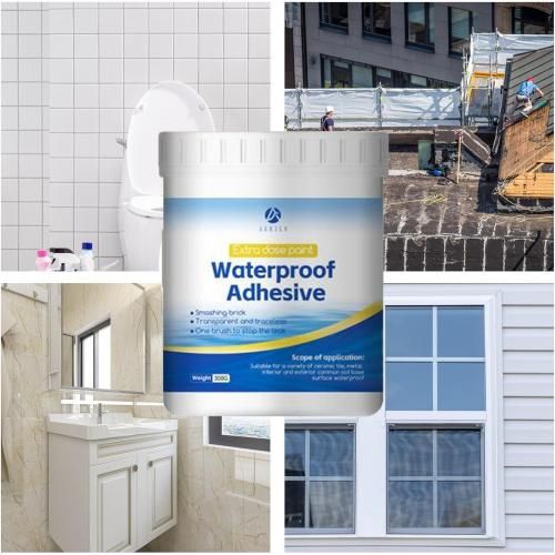 Sellador Adhesivo Transparente 2x1 - No mas Humedad en tu hogar (300 g.)