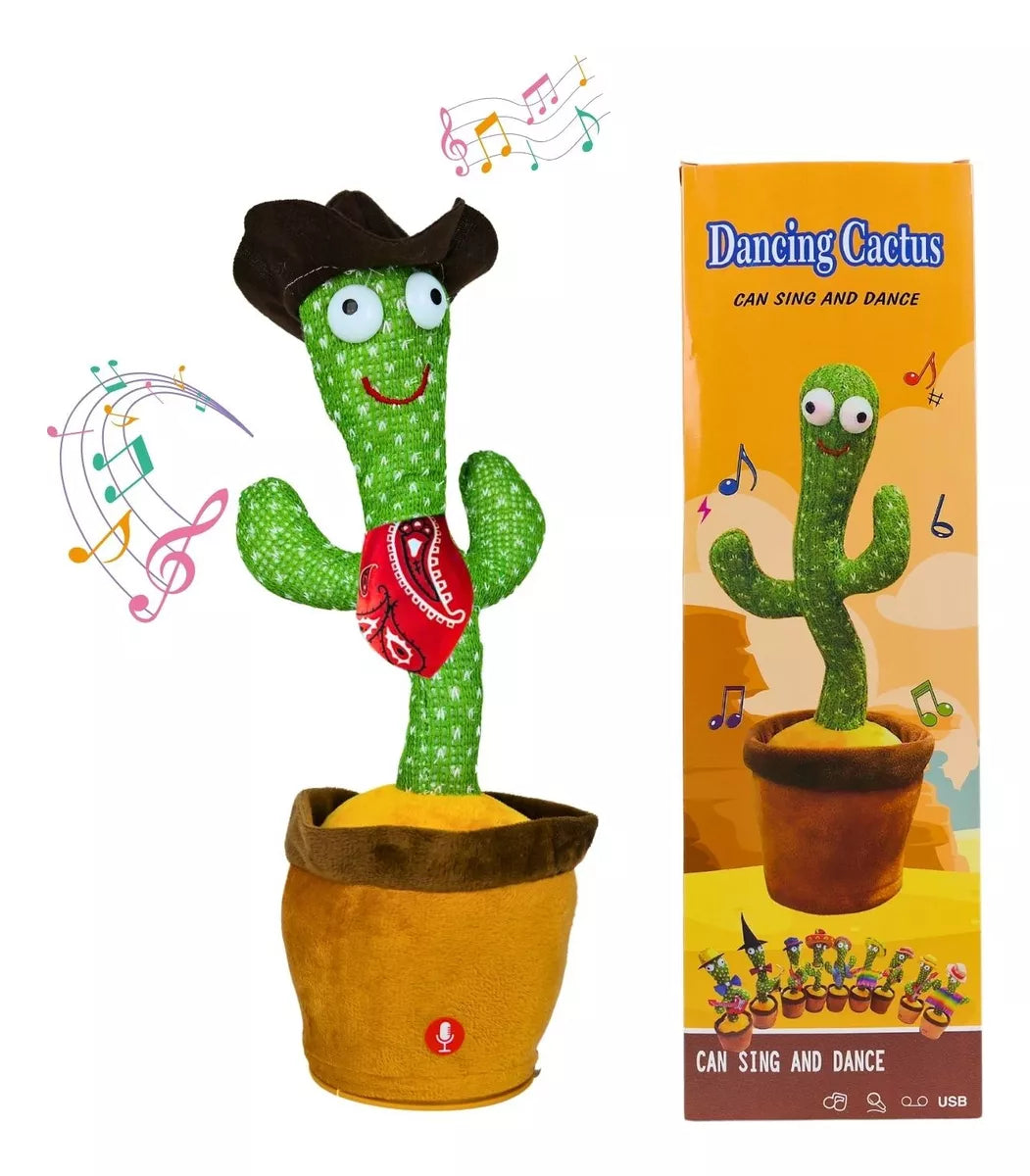Cactus Vaquero Bailarín Imita Voz Música