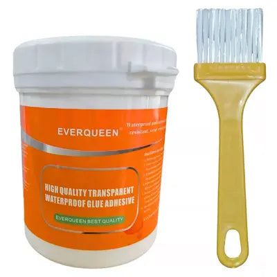 Sellador Adhesivo Transparente 2X1 - No mas Humedad en tu hogar (300 g.) - Incluye brocha
