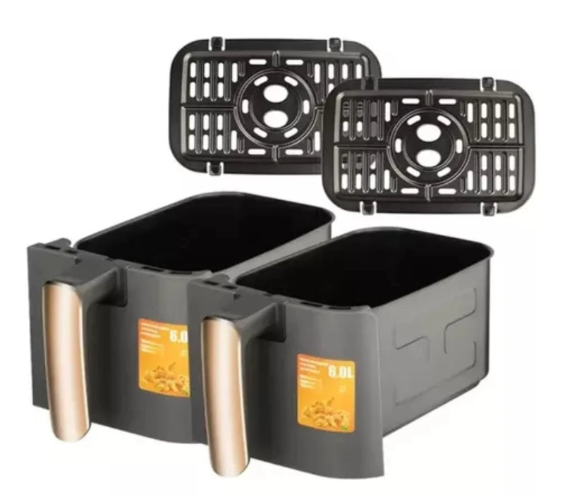 Air Fryer Doble Bandeja De 12 Litros