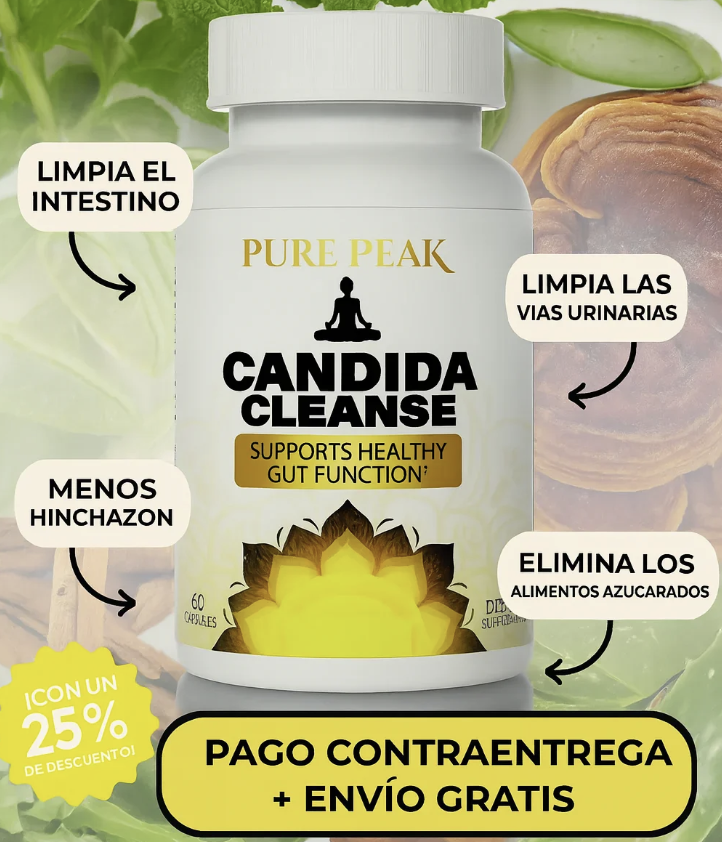 SUPLEMENTO CANDIDA® - REDUCE HINCHAZON,GASES Y FATIGA- 60 CAPSULAS PRODUCTO NATURAL