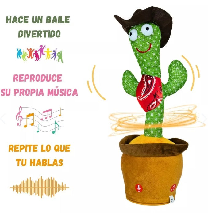 Cactus Vaquero Bailarín Imita Voz Música