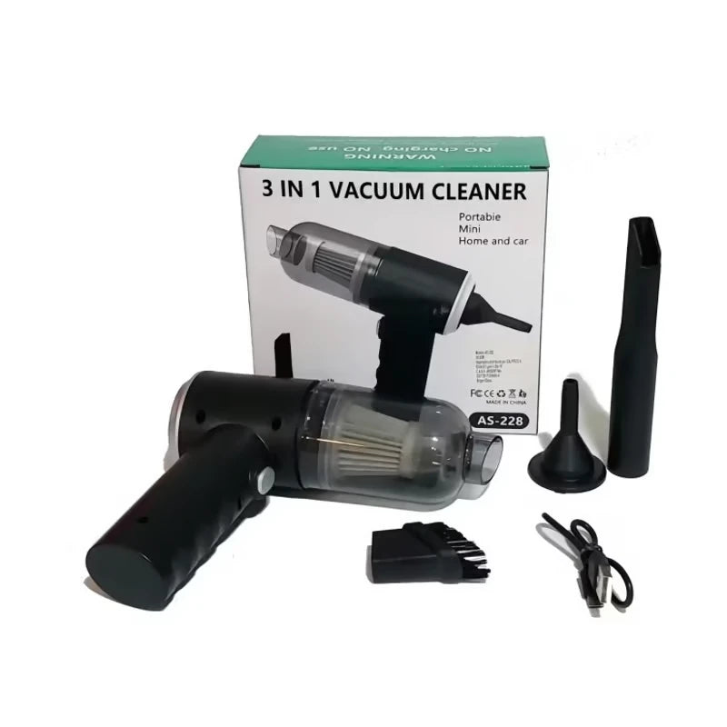 Mini Aspiradora - Auto y Hogar Limpios Sin Esfuerzo