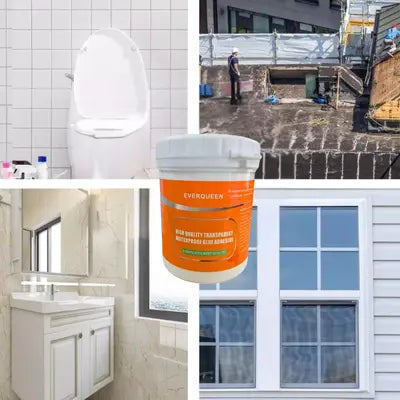 Sellador Adhesivo Transparente 2X1 - No mas Humedad en tu hogar (300 g.) - Incluye brocha