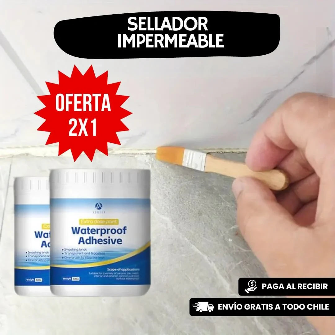 Sellador Adhesivo Transparente 2x1 - No mas Humedad en tu hogar (300 g.)