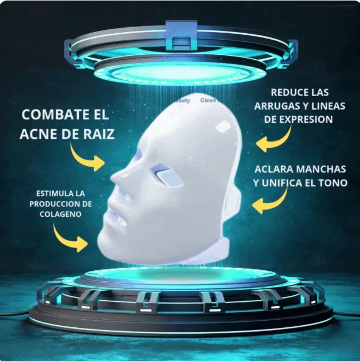 Máscara LED de Rejuvenecimiento Facial