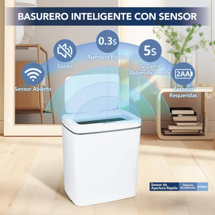 BOTE DE BASURA INTELIGENTE CON SENSOR