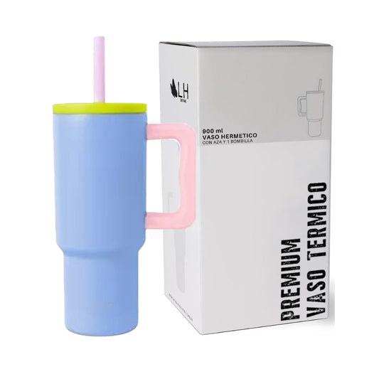 Vaso Térmico Premium 900 ml Celeste Multiuso