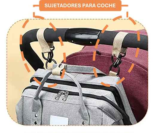 MOCHILA CUNA Y MUDADOR - VIAJA Y DESCANSA- TU BEBE CÓMODO Y SEGURO EN CUALQUIER AVENTURA