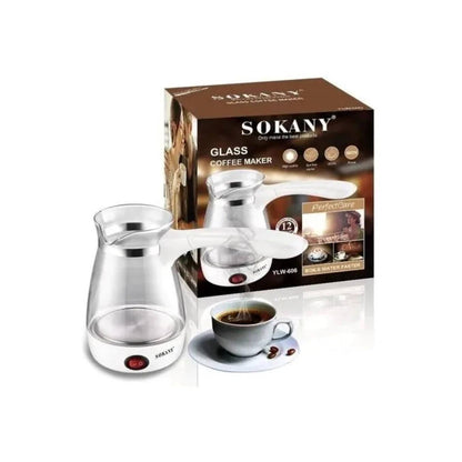 Cafetera Turca Eléctrica Vidrio Mini Hervidor