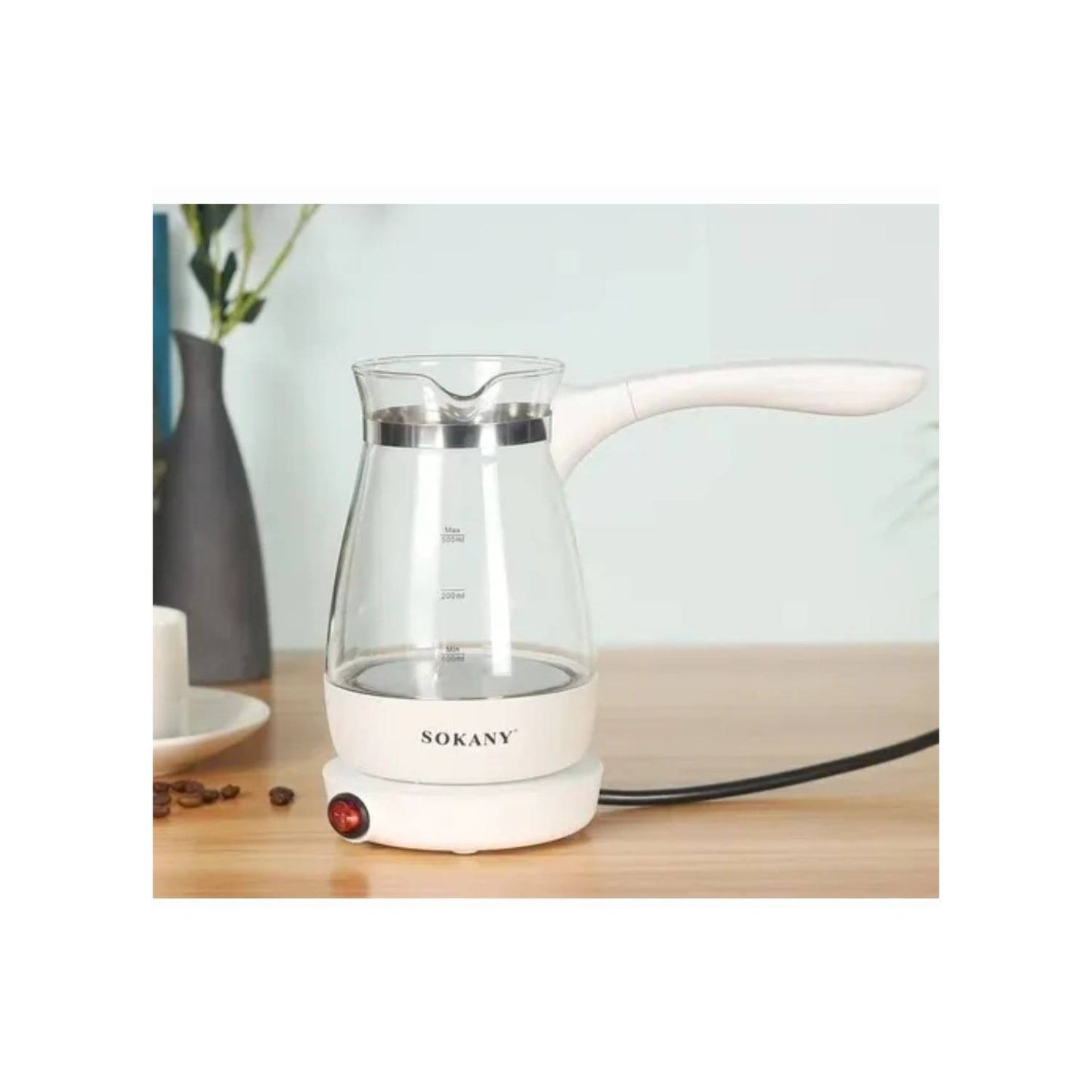 Cafetera Turca Eléctrica Vidrio Mini Hervidor