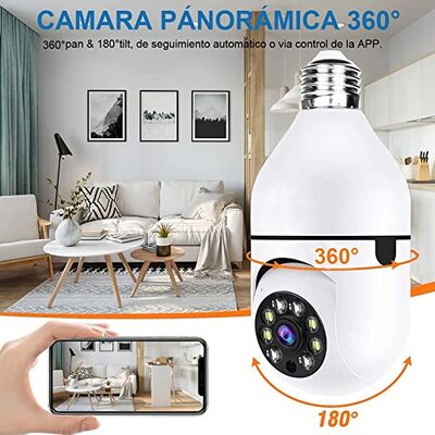 CAMARA DE SEGURIDAD SAFELUM 360° HD WIFI - HOGAR VIGILADO - COMPRA 2 Y PAGA 1