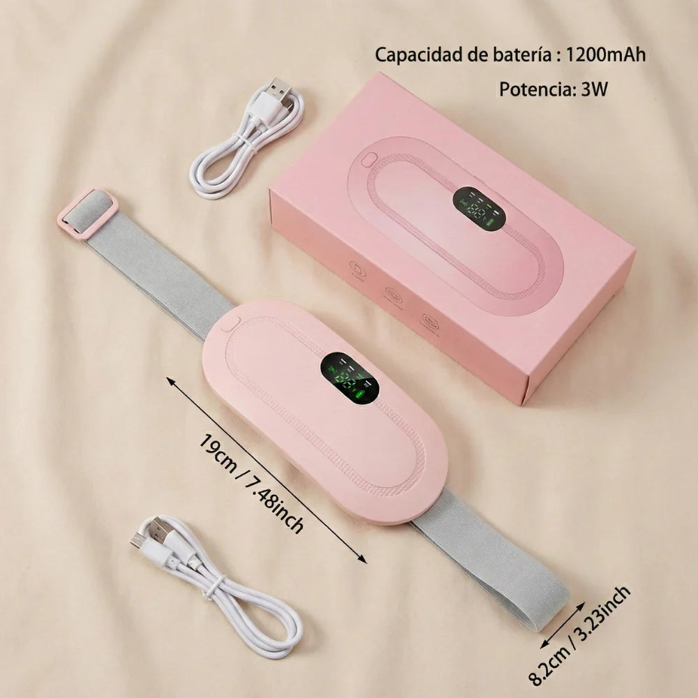 Cinturón termico masajeador para cólicos menstruales - Alivio en minutos