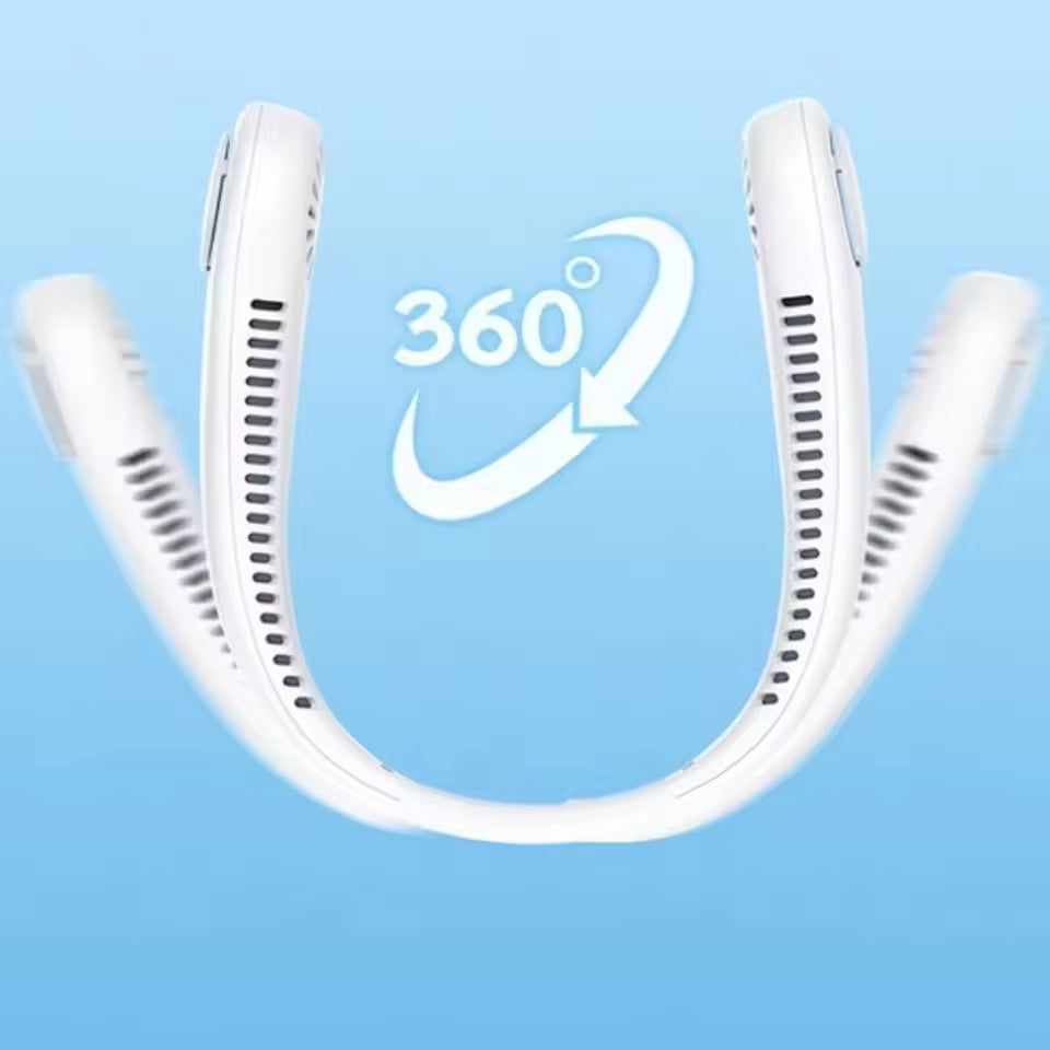 Ventilador de Cuello Portátil Recargable - Sensación de frescura inmediata - 2X1