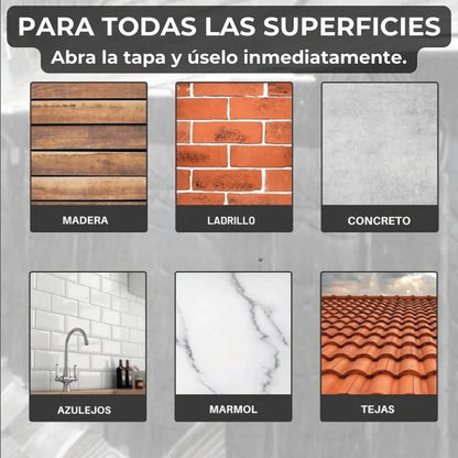 Sellador Adhesivo Transparente 2x1 - No mas Humedad en tu hogar (300 g.)