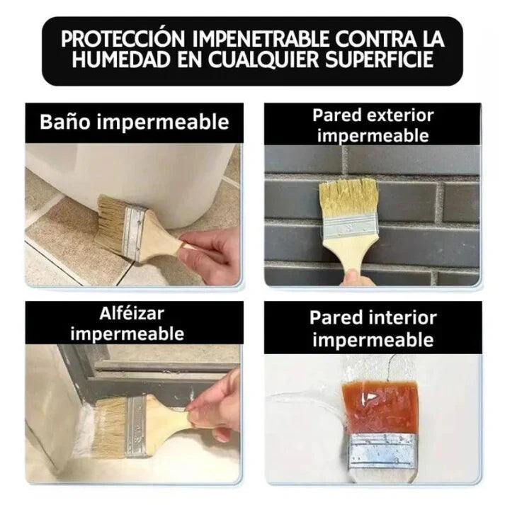 Sellador Adhesivo Transparente 2x1 - No mas Humedad en tu hogar (300 g.)