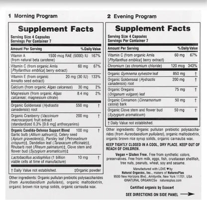 SUPLEMENTO CANDIDA® - REDUCE HINCHAZON,GASES Y FATIGA- 60 CAPSULAS PRODUCTO NATURAL