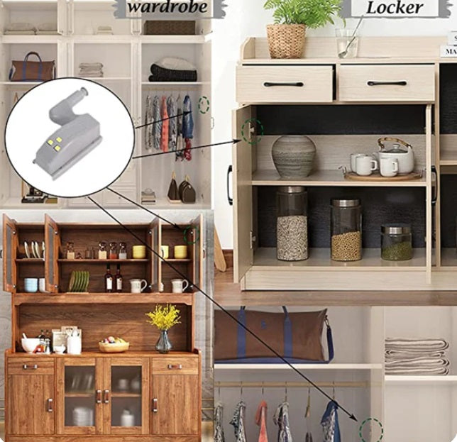 10 Luces Bisagra para muebles