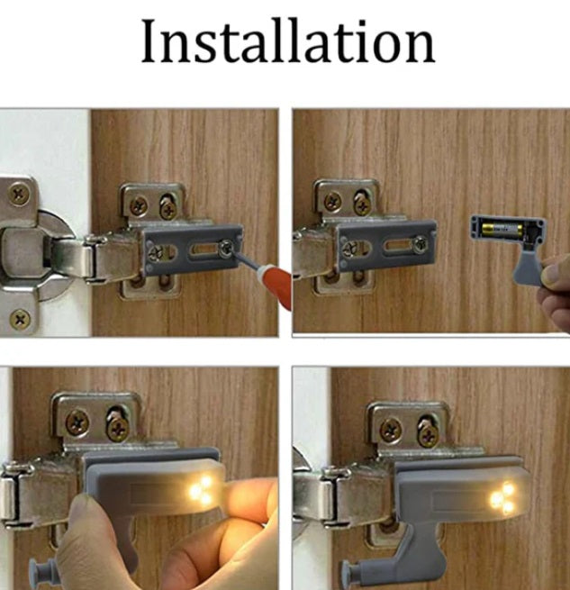 10 Luces Bisagra para muebles