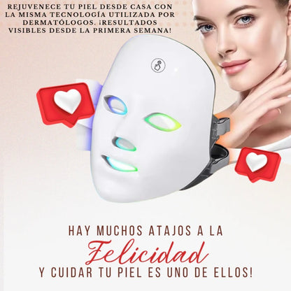 Máscara LED de Rejuvenecimiento Facial
