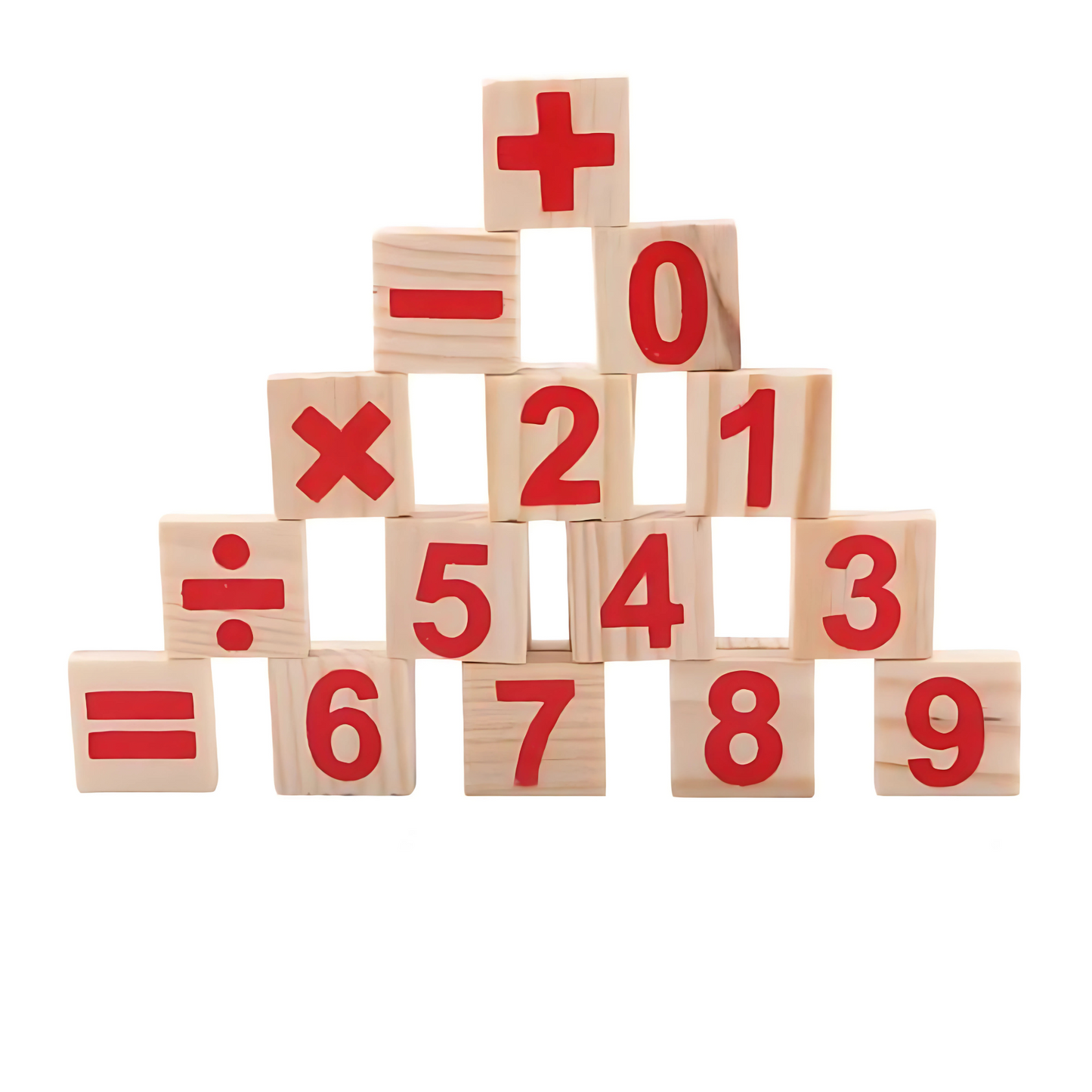 Juego De Madera números y cálculos