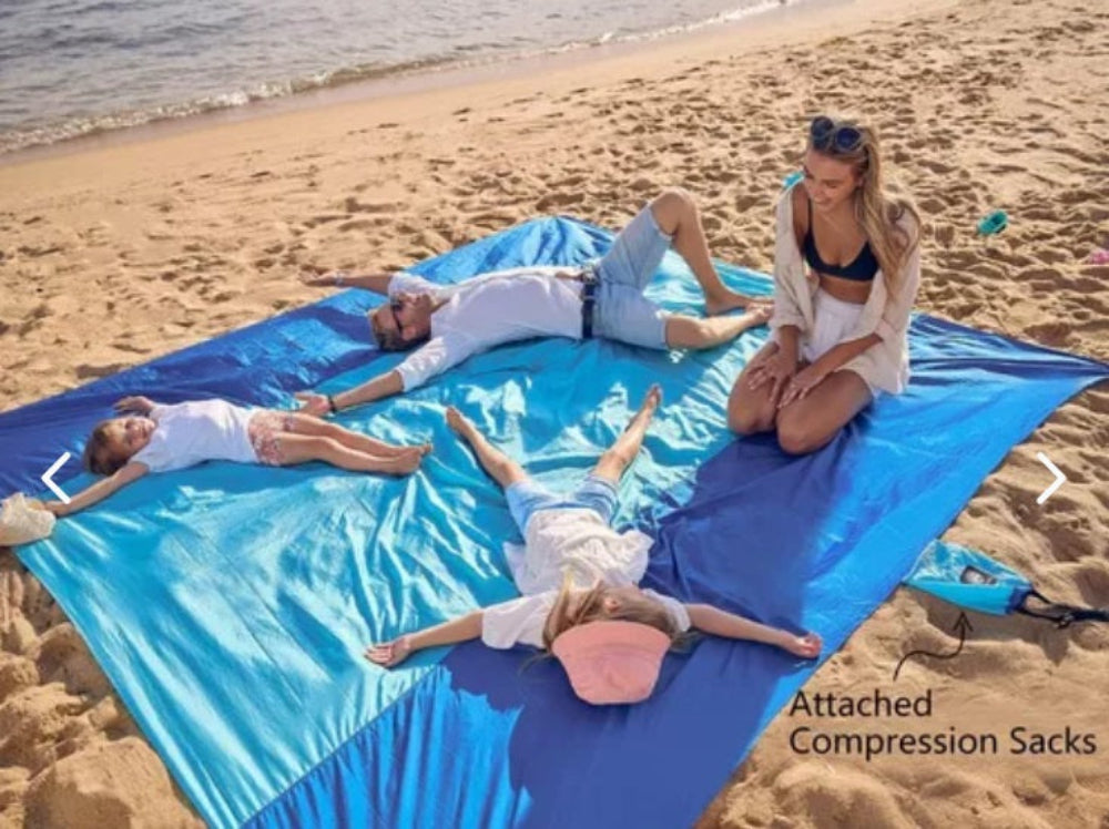 Manta De Playa A Prueba De Arena Azul